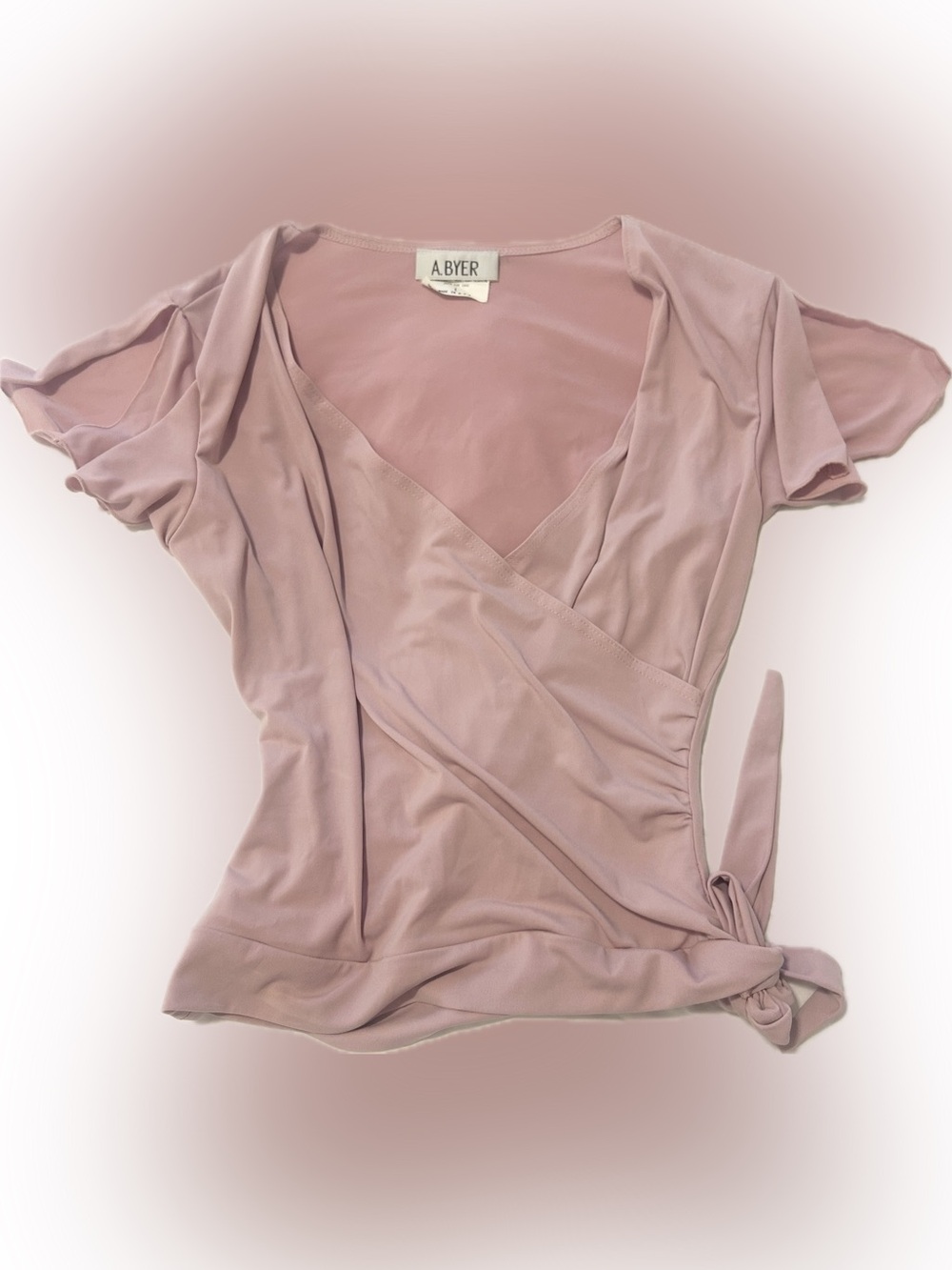 Balletcore pink dainty Y2K tie top Pilates
